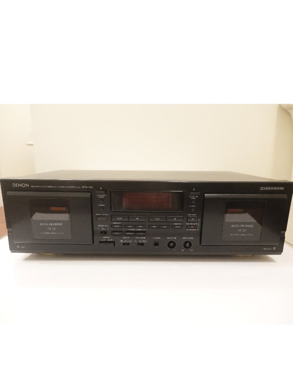 Denon DRW-580 Dual Cassette Deck Dolby HX Pro Precision Audio Partially Working